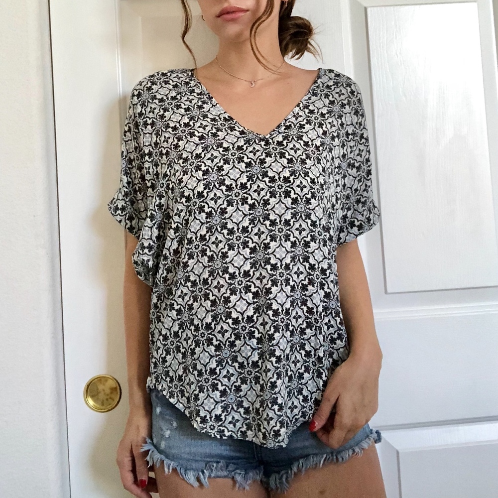 Lush Patterned Blouse